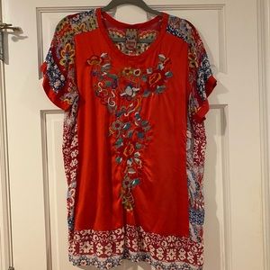 Johnny Was Silk Tunic